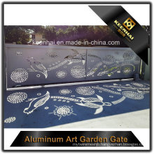 Laser Cut Perforated Metal Sliding Garden Door